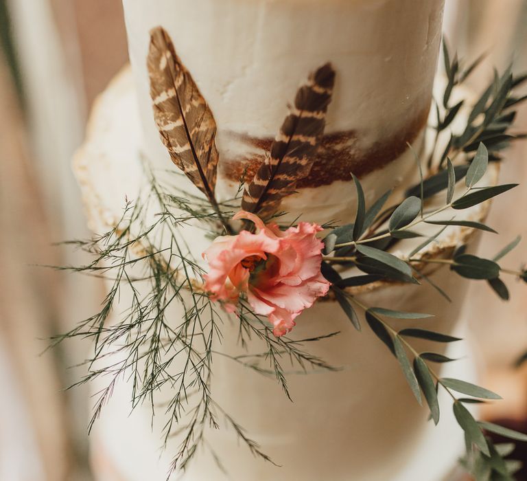 Ellie’s Cakery Wedding Cake | Country Boho Inspiration in the Woodlands of Happy Valley Norfolk | Cara Zagni Photography