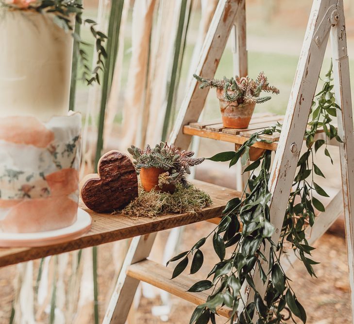 Ellie’s Cakery Wedding Cake | Rustic Luxe Wedding Decor from Little Jem | Country Boho Inspiration in the Woodlands of Happy Valley Norfolk | Cara Zagni Photography