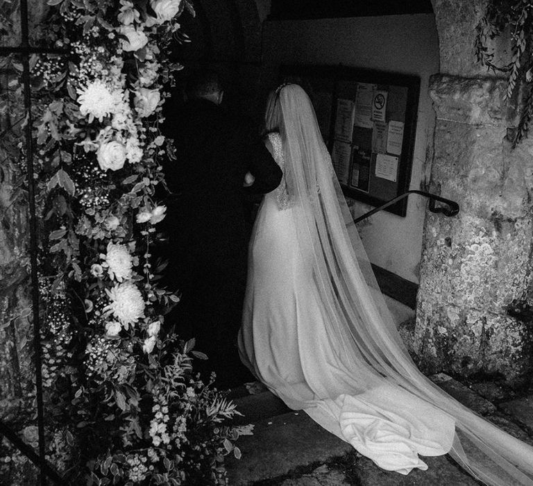 Church Bridal Entrance in St Patrick Wedding Dress