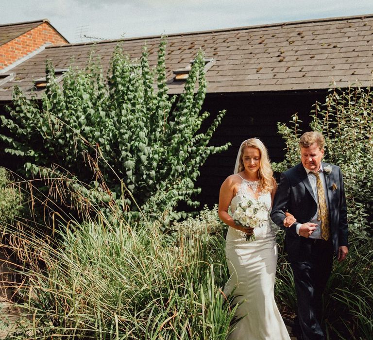 Bride makes her way to the ceremony