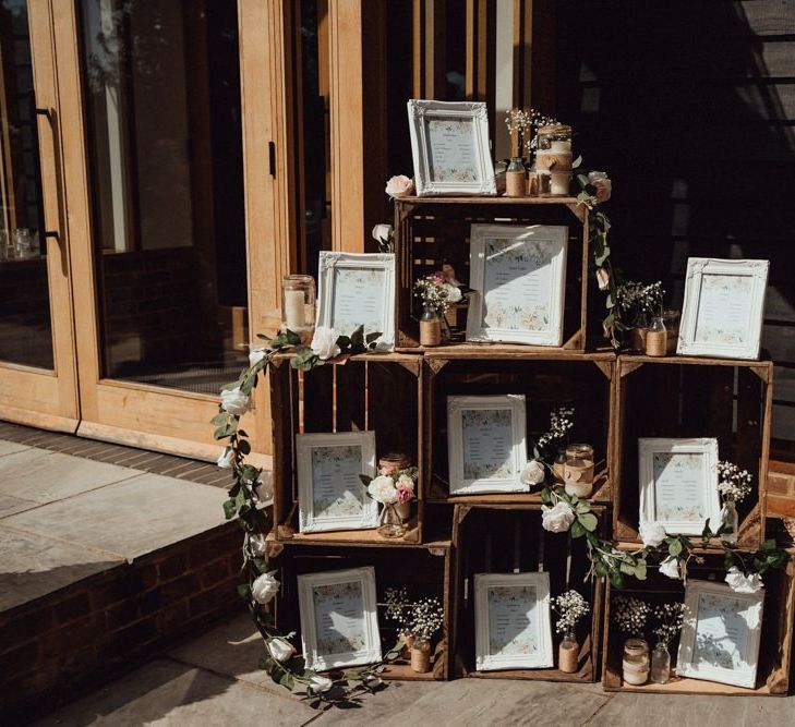 Wedding table plan for Micklefield Hall Wedding