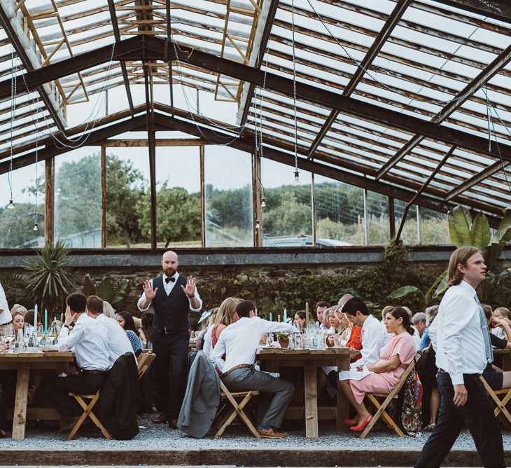 Wedding Guests at Anran Glasshouse Reception