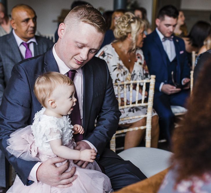 Baby Wedding Guest in Tulle Skirt