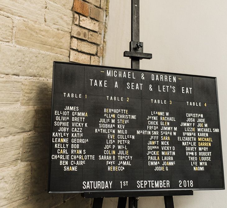 Barber Peg Board Seating Chart