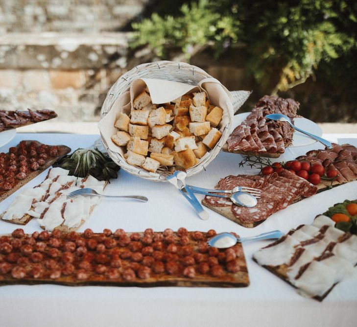 Italian Antipasti For Destination Wedding // Image By James Frost Photography