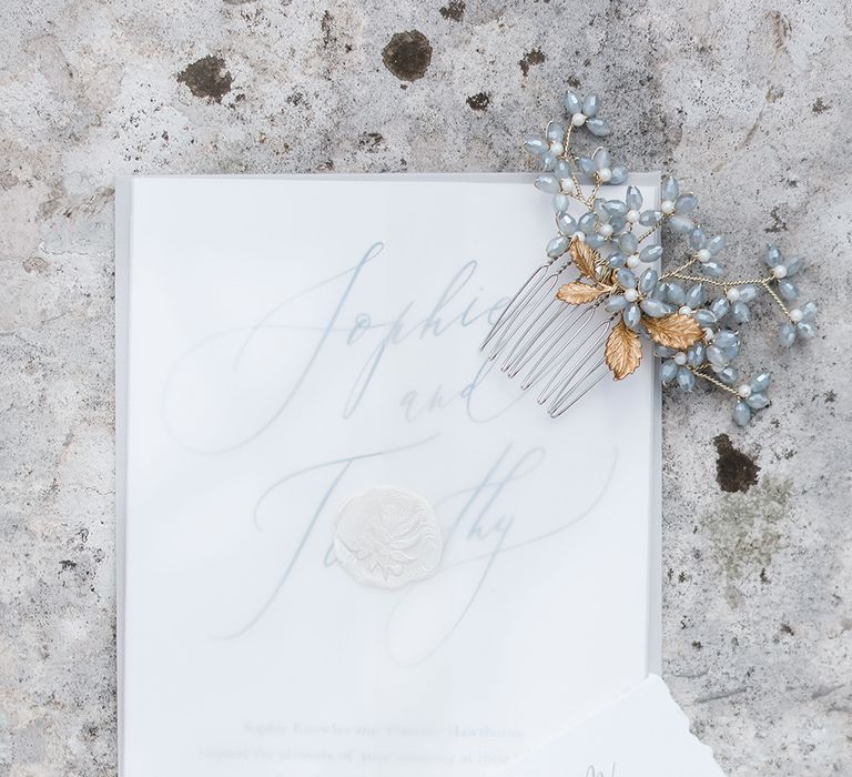 Peony &amp; Rose Wedding Stationery | Effortless French Chic at Hale in Hampshire | Charlotte Wise Fine Art Photography