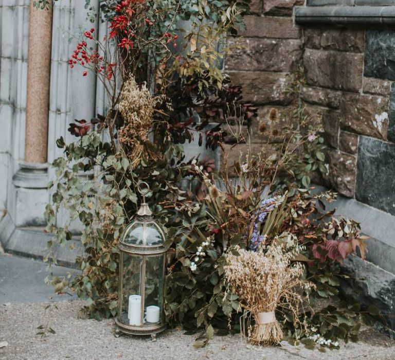 Dried Foliage and Grasses Floral Arrangement