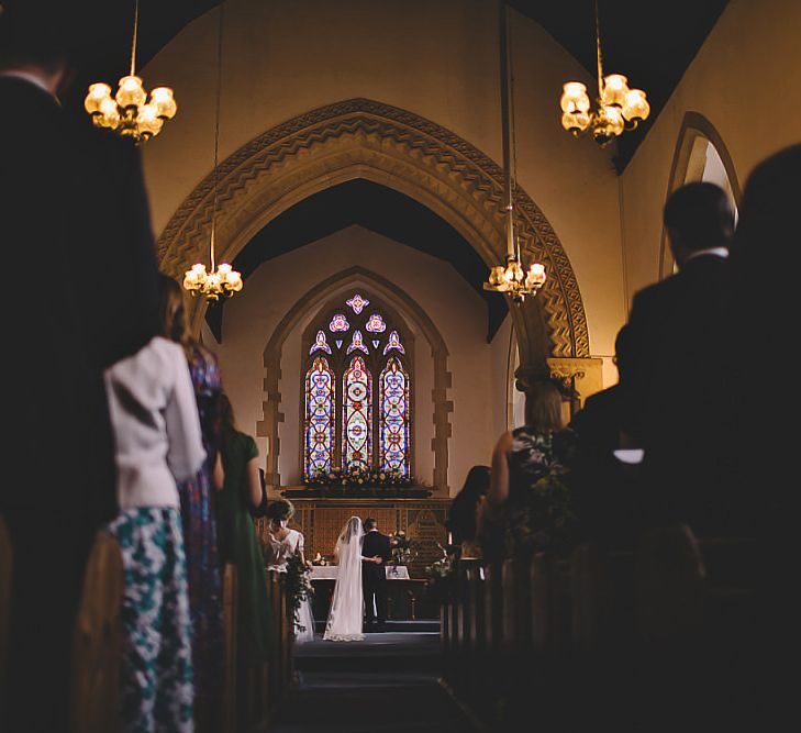 Traditional church wedding ceremony