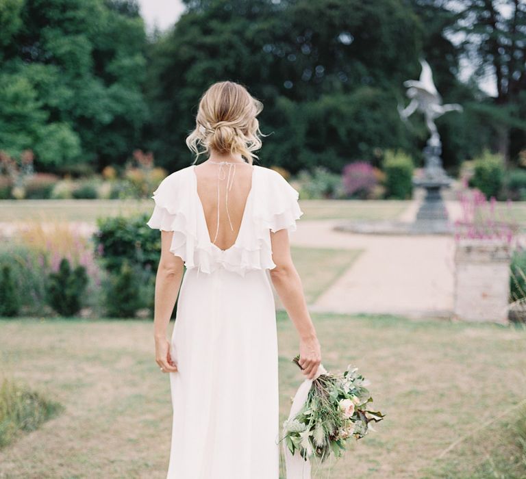 Bride in Lace Cherry Williams London Gown | Elegant Summer Inspiration at St Giles House, Dorset by Jessica Roberts Design   Imogen Xiana Photography