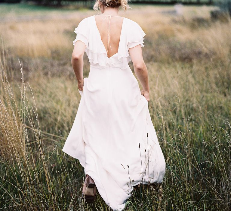 Bride in Lace Cherry Williams London Gown | Elegant Summer Inspiration at St Giles House, Dorset by Jessica Roberts Design   Imogen Xiana Photography