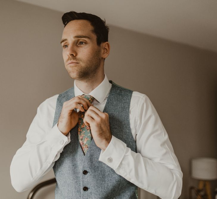 Groom preparations for church ceremony followed by Teepee for wedding  reception