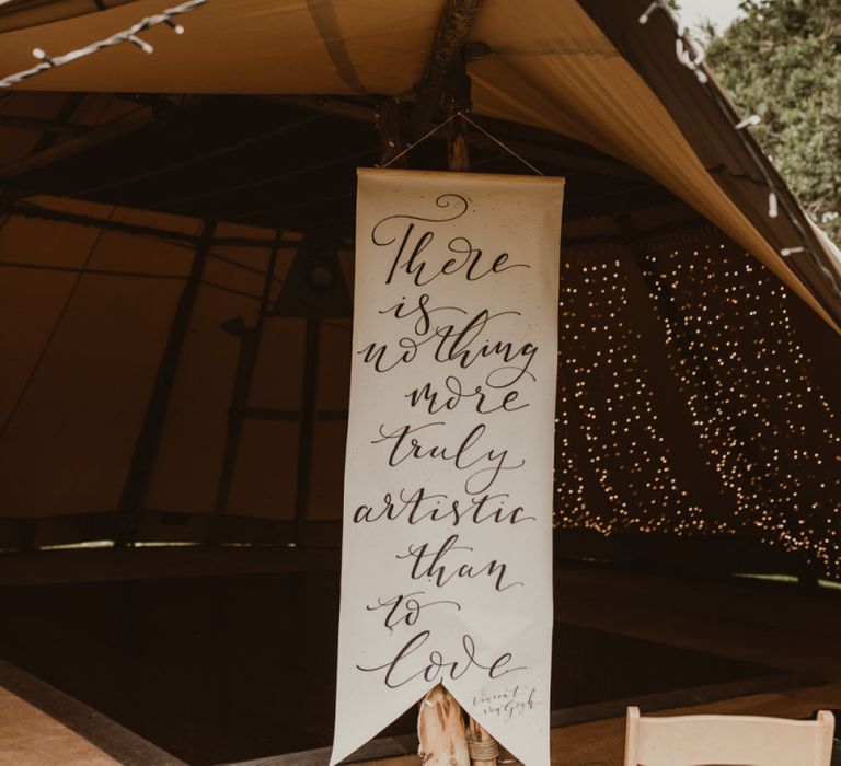 Quote wedding sign