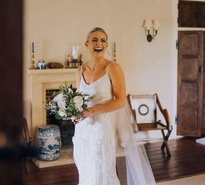 Bridal Two Piece from Halfpenny London with Homemade Veil