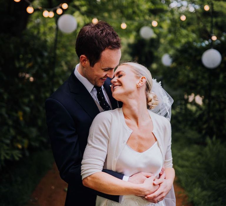 Hanging Tree Decor at Garden Party Wedding in The Cotswolds