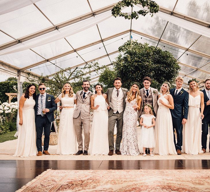 Clear Span Marquee For A Summer Wedding With Bride In 'Sasha' By Made With Love Bridal From Heart Aflutter Images From Samuel Docker Photography