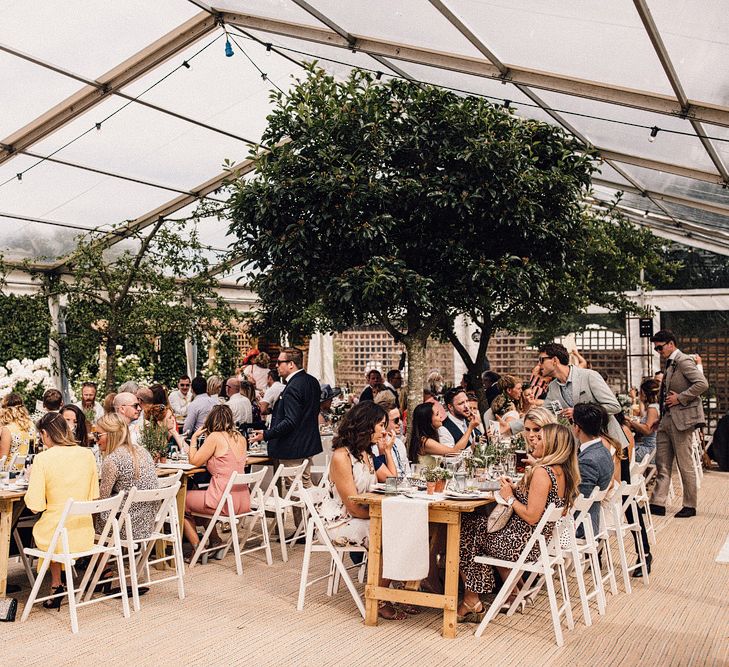 Clear Span Marquee For A Summer Wedding With Bride In 'Sasha' By Made With Love Bridal From Heart Aflutter Images From Samuel Docker Photography