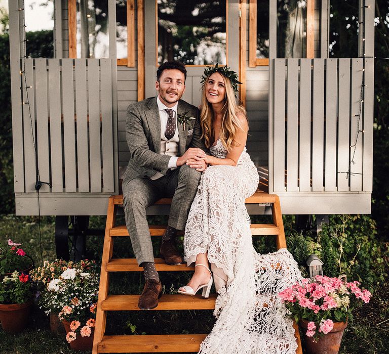 Glamping Shepherds Hut For Newly Weds // Image By Samuel Docker Photography