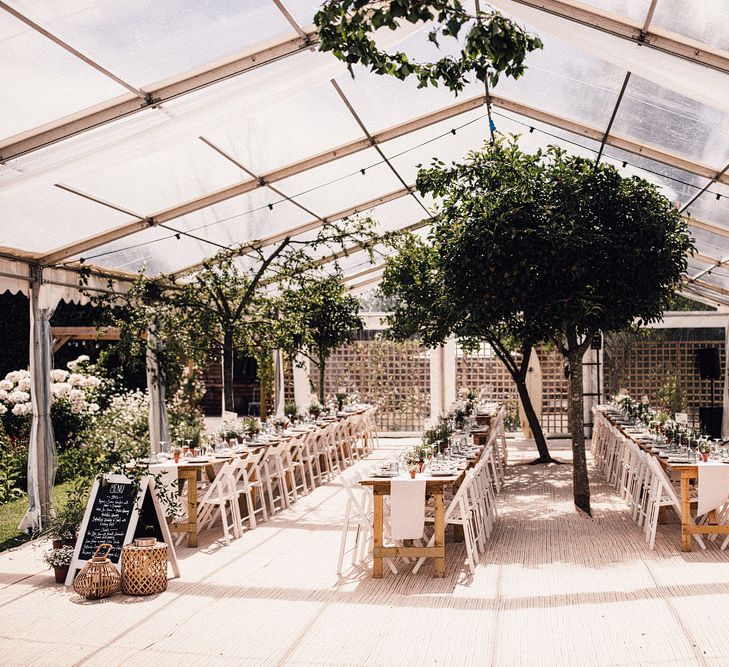 Clear Span Marquee For A Summer Wedding // Image By Samuel Docker Photography