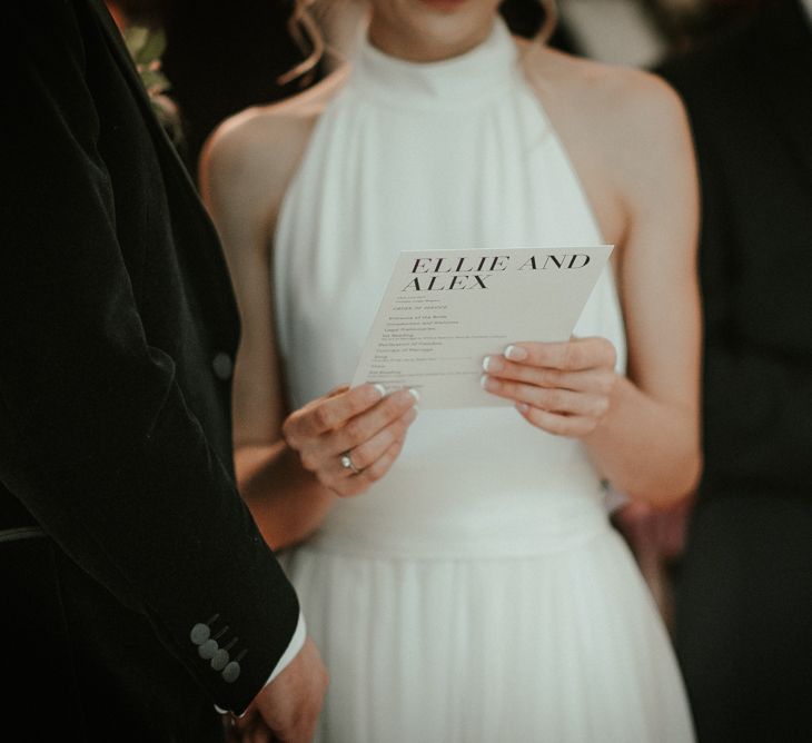 Monochrome Wedding Stationery With Stella McCartney Wedding Dress