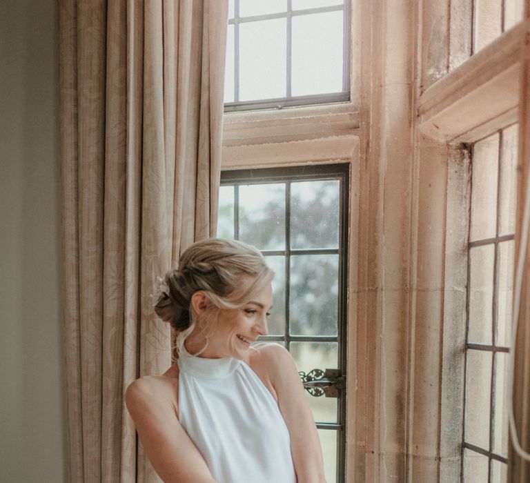 Stella McCartney Wedding Dress With Halterneck And Hair Up