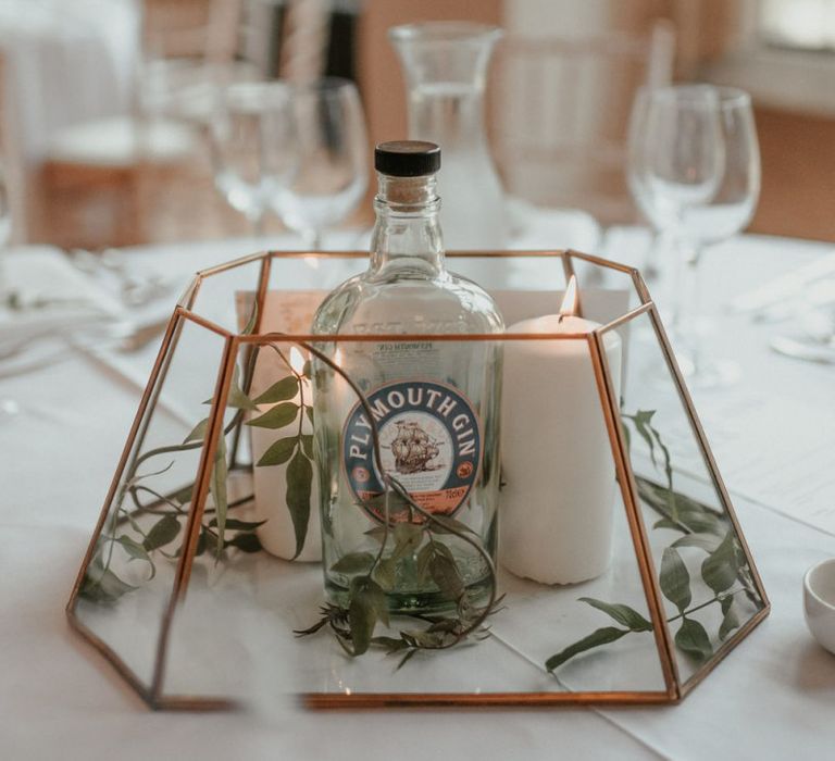 Gin Wedding Table Centrepieces