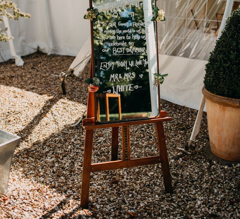 DIY Chalkboard decor | Northamptonshire wedding at Plum Park Hotel | Wtoo by Watters from Serendipity Brides | Spindleberry Flowers | Photography by Ania Ames