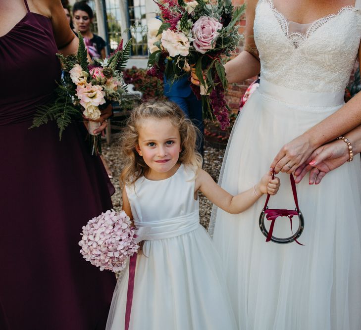 Flower girl | Northamptonshire wedding at Plum Park Hotel | Wtoo by Watters from Serendipity Brides | Spindleberry Flowers | Photography by Ania Ames