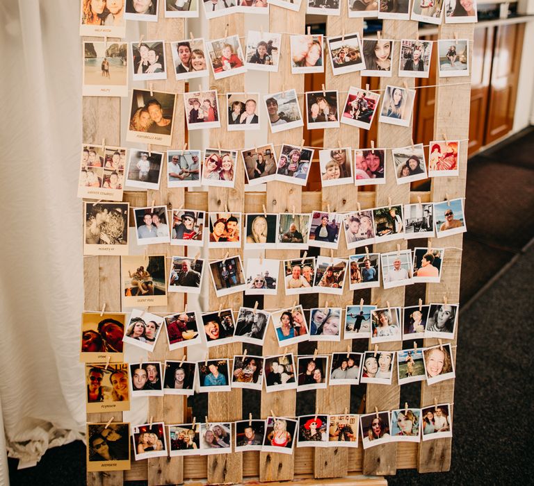 Polaroid Table Plan | Northamptonshire wedding at Plum Park Hotel | Wtoo by Watters from Serendipity Brides | Spindleberry Flowers | Photography by Ania Ames