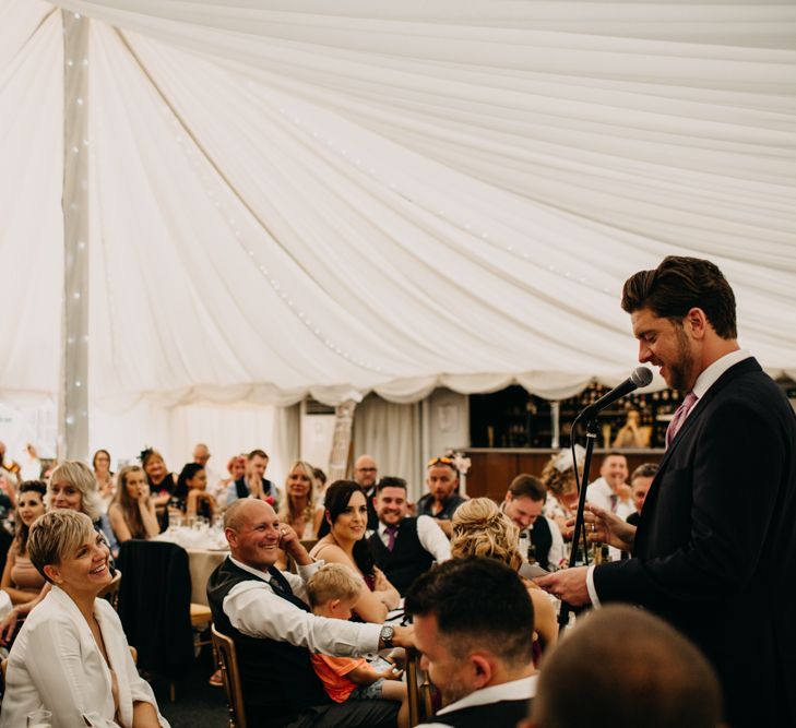 Speeches | Northamptonshire wedding at Plum Park Hotel | Wtoo by Watters from Serendipity Brides | Spindleberry Flowers | Photography by Ania Ames