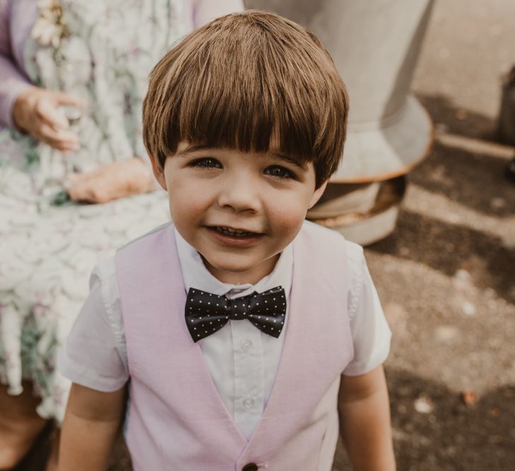 Cute kids at wedding in bowtie