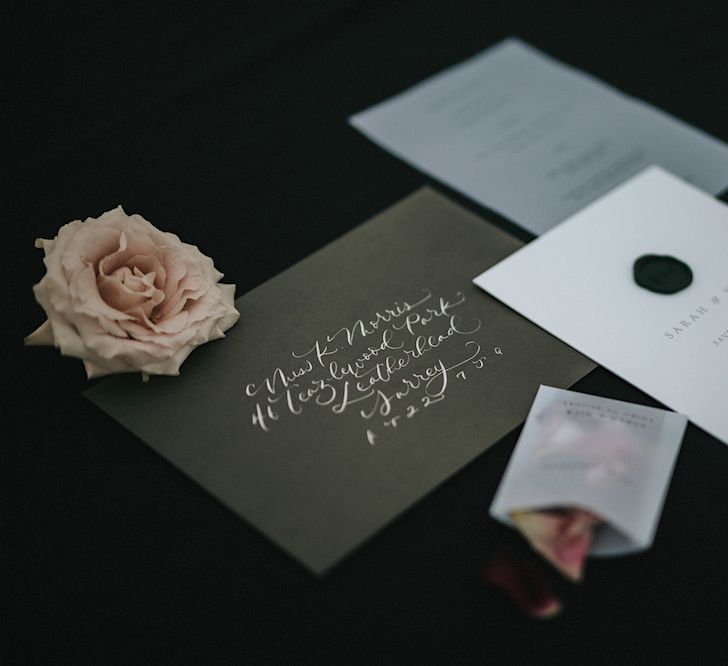 Georgina Read Creative Wedding Stationery | Romantic, Bohemian Elopement in the Peaks by Natalie Hewitt Wedding Planner | Henry Lowther Photography