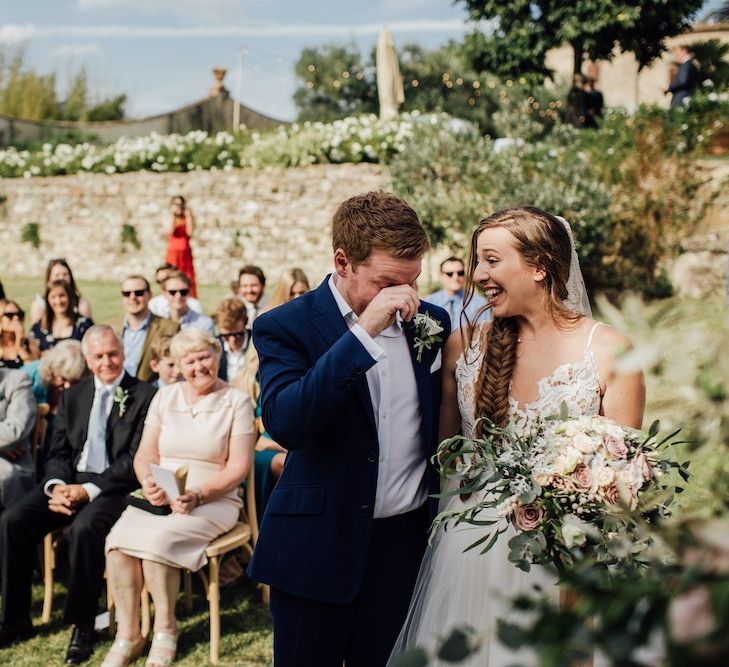 Groom Reaction To Bride During Ceremony