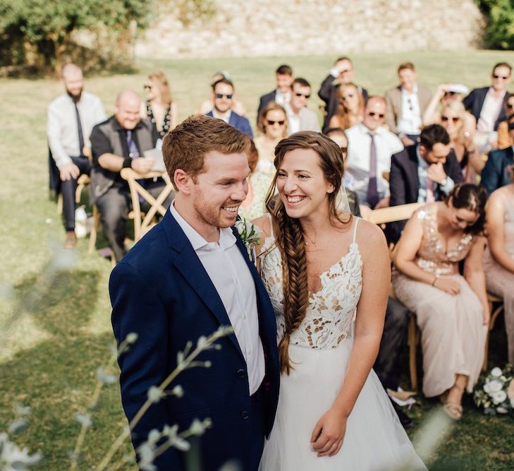 Bride and Groom During Ceremony