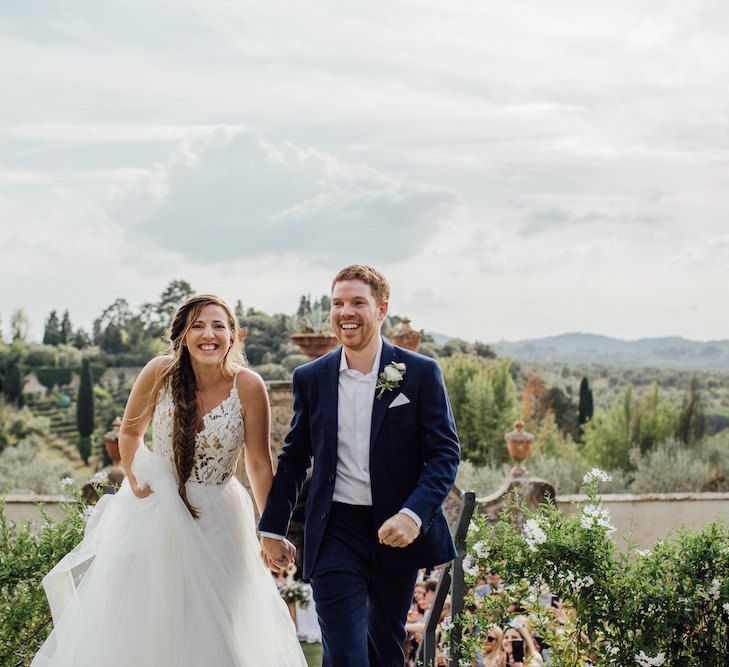 Bride and Groom After Ceremony