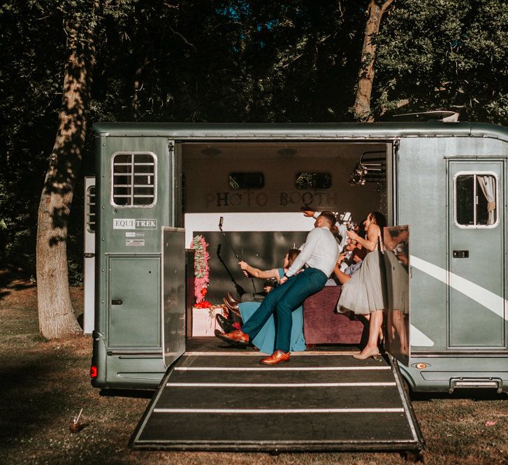 DIY Horse Box Photo Booth with Sofas and Props