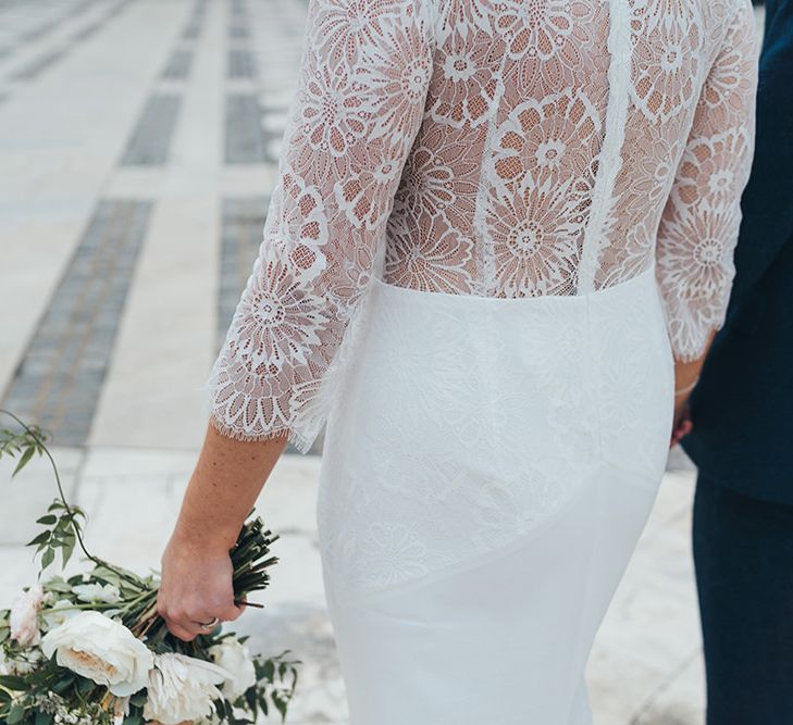 Charlie Brear Wedding Dress with Lace Back Detail