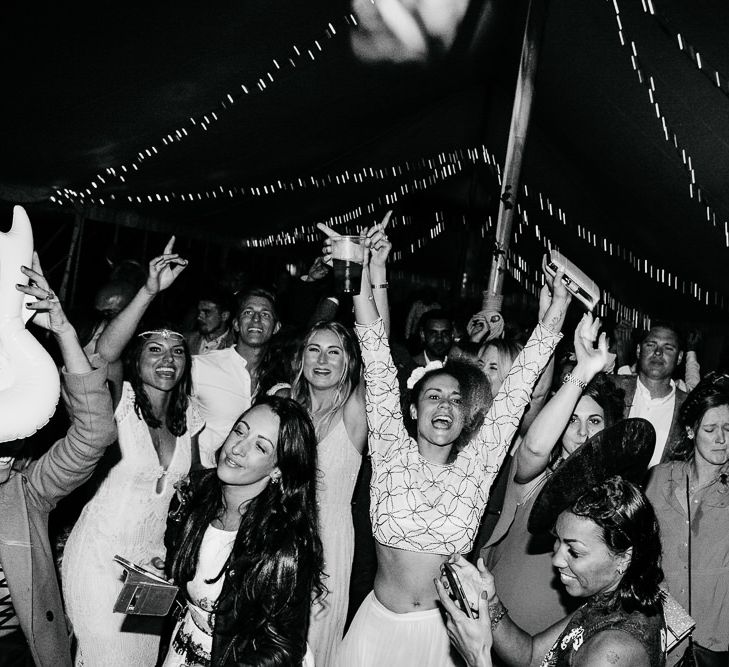 Evening Reception | Brightly Coloured Festival Wedding with Outdoor Humanist Ceremony &amp; Tipi Reception on the Yorkshire Dales | Tim Dunk Photography