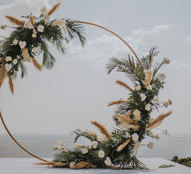 Beautiful moon gate for destination Thailand wedding