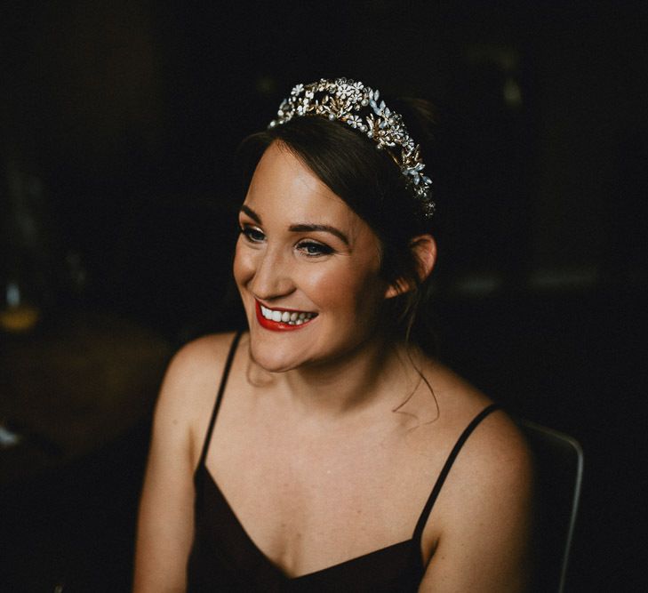 Bridal Makeup and Jewel Crown