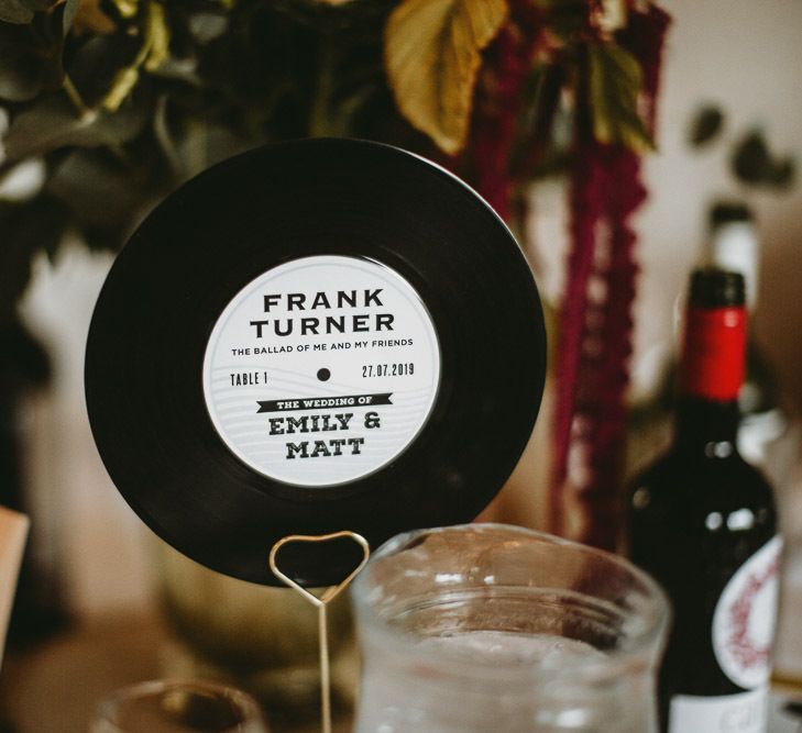 Vinyl Table Name Decor