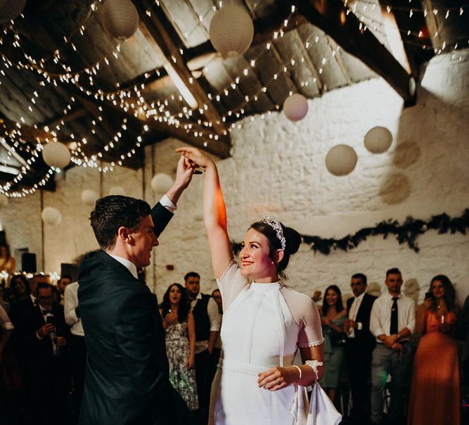 Bride and Groom First Dance at Askham Hall Wedding