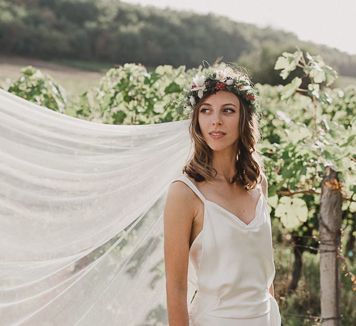 Chateau Rigaud | Bordeaux, France | Harvey Vintage Dress | Bridesmaids in ASOS | Florals by Flowers in The Vines