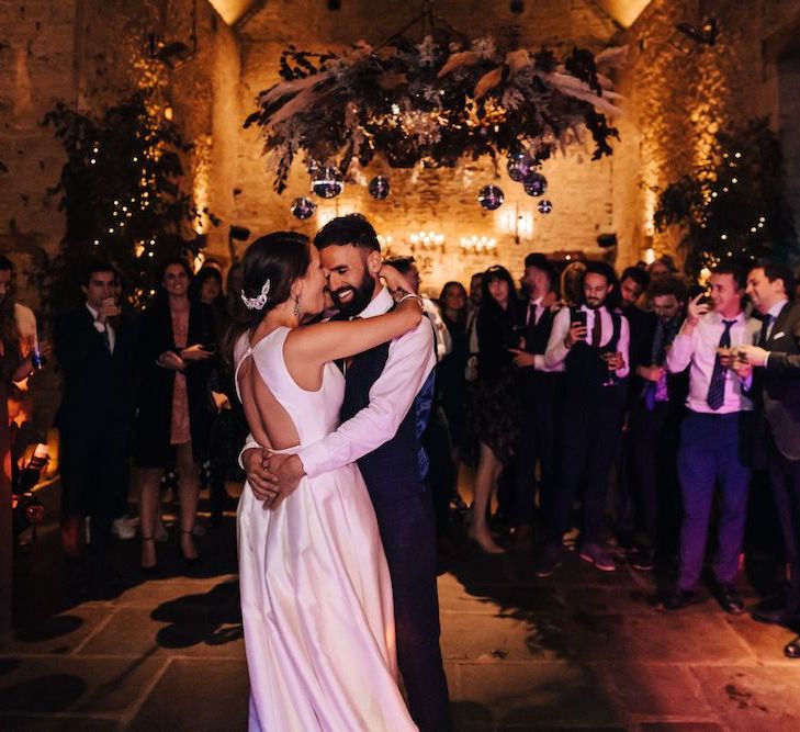 Bride and groom first dance