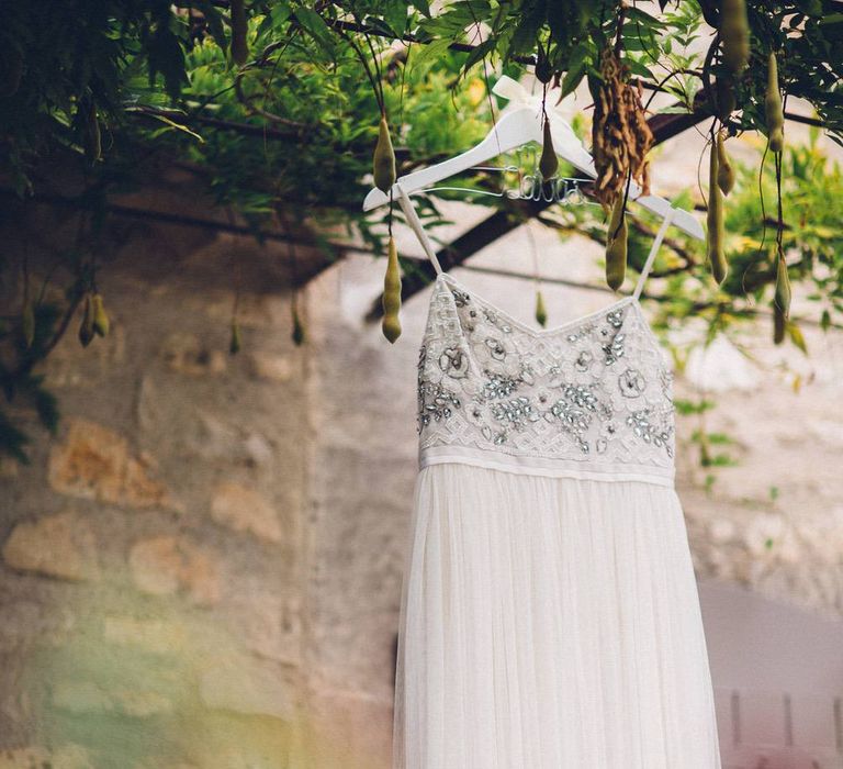 Needle &amp; Thread Wedding Dress | Outdoor Destination Wedding at Le Peit Hameau Wedding Venue Provence, South of France Planned by By Mademoiselle | Lovestruck Photography