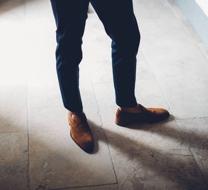 Groom in Reiss Chino's | Outdoor Destination Wedding at Le Peit Hameau Wedding Venue Provence, South of France Planned by By Mademoiselle | Lovestruck Photography