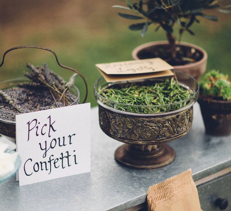 Confetti Station | Outdoor Destination Wedding at Le Peit Hameau Wedding Venue Provence, South of France Planned by By Mademoiselle | Lovestruck Photography