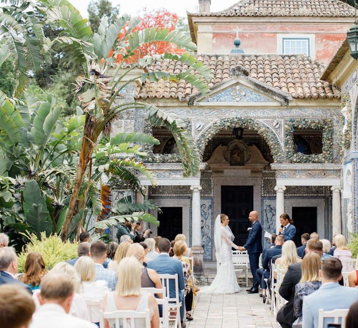 Lisbon Wedding with Outdoor Ceremony at Palácio Fronteira