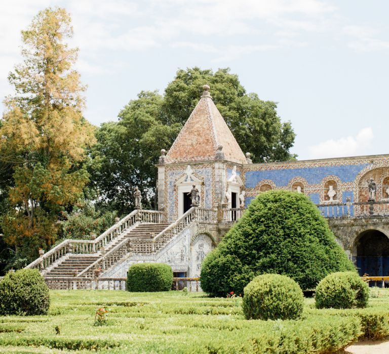 Gardens at Palácio Fronteira Lisbon Wedding Venue