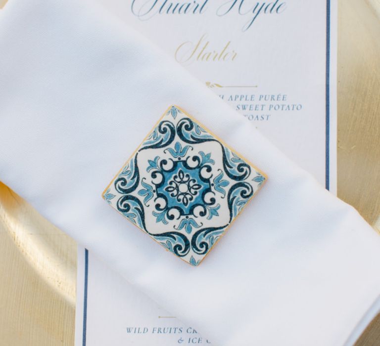 Biscuit Wedding Favours that look like Ceramic Tiles