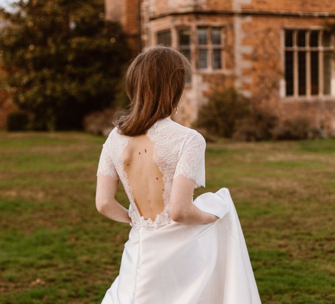 Open Back Lace Wedding Dress | Emma Beaumont Wedding Dress Collection | Bridal Gowns | Stylish Wedding Dresses | Agnes Black Photography